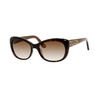 Juicy Couture Womens 556/S Dark Havana/ Brown Cat Eye Sunglasses