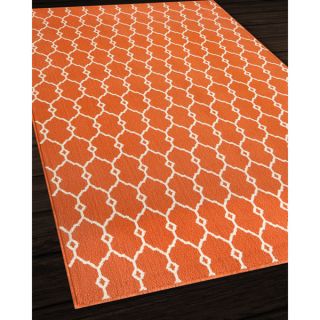 Indoor/Outdoor Orange Trellis Rug (53 x 76)  ™ Shopping