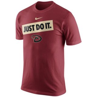 Nike Arizona Diamondbacks Red Just Do It Bumper Sticker T Shirt