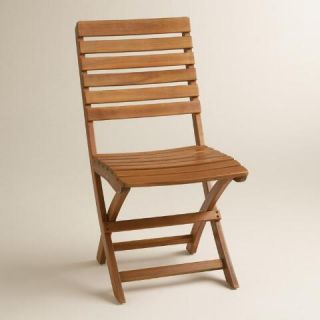Natural Wood Mika Folding Chairs Set of 2