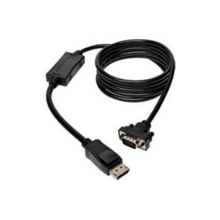 Tripp Lite DisplayPort to VGA Cable, Displayport with Latches to HD 15 Adapter (M/M) 6 ft.