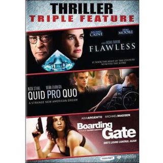 Thriller Triple Feature Flawless / Quid Pro Quo / Boarding Gate