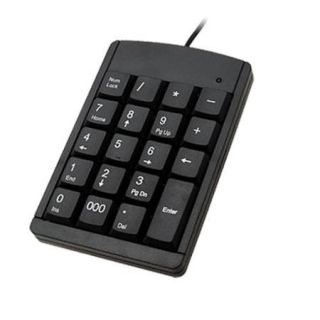 Portable Mini USB 19 Keys Numeric Number Keypad Keyboard for Laptop Notebook