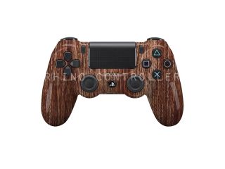 PS4 controller  Wireless Glossy  WTP 183 Wood Grain Custom Painted  Without Mods