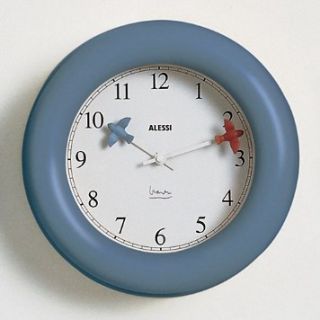 Michael Graves for Alessi Wall Clock, Blue