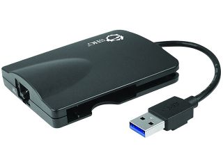 SIIG JU H30011 S1 Portable USB 3.0 Hub with Gigabit Ethernet Adapter