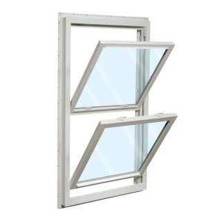 ReliaBilt 455 Series Vinyl Double Pane Single Strength New Construction Double Hung Window (Rough Opening 28 in x 54 in Actual 27.5 in x 53.5 in)