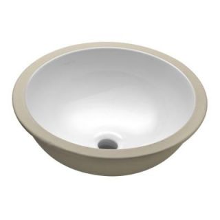 KOHLER Camber Vitreous China Undermount Bathroom Sink in White K 2349 0