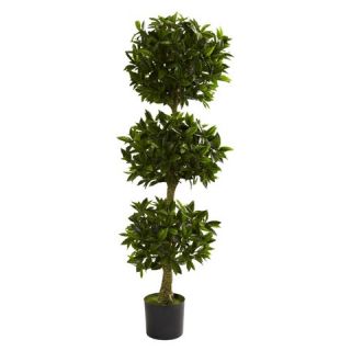 Nearly Natural 5 Triple Bay Leaf Topiary UV Resistant (Indoor/Outdoor