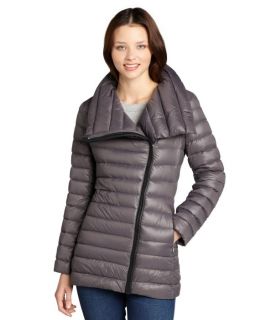 Calvin Klein Grey Asymmetrical Quilted Down Filled Self Lined Jacket (324178102)
