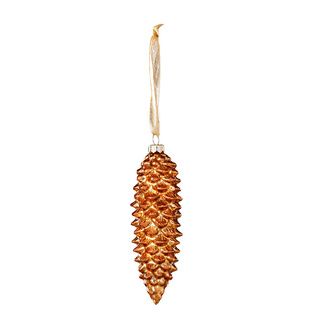 Sage & Co Sage & Co. 9.5 inch Glass Pine Cone Christmas Ornament