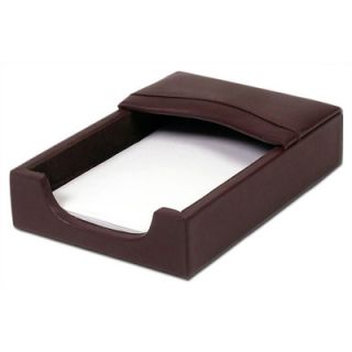 1000 Series Classic Leather 4 x 6 Memo Holder in Chocolate Brown by