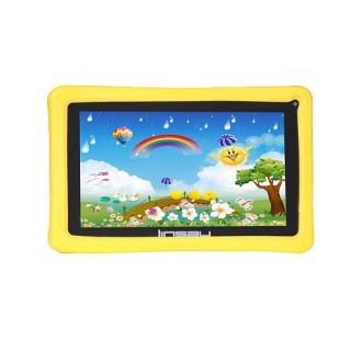 Linsay 7 inch Kids Quad Core 8GB Android 4.4 Table with Defender Case   Yellow    LINSAY