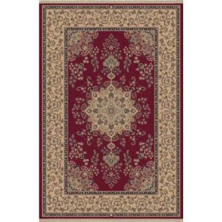 Brilliant Red 6 ft. 7 in. x 9 ft. 10 in. Indoor Area Rug BR7107201330