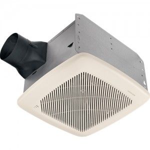 Broan QTRE100S Bath Fan, 100 CFM for 4" Ducts w/Humidity Sensor (Energy Star Rated)   White