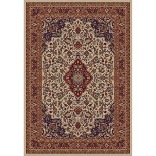 Concord Global Valencia Ivory Rectangular Indoor Woven Oriental Area Rug (Common 9 x 13; Actual 111 in W x 150 in L x 9.25 ft Dia)