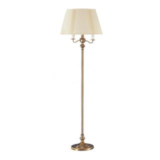 Axis 59 in 3 Way Switch Antique Bronze Torchiere Indoor Floor Lamp with Fabric Shade
