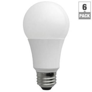 TCP 60W Equivalent Soft White A19 Non Dimmable LED Light Bulb (6 Pack) LA1027KND6