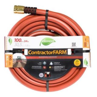 Element Contractor Farm 3/4 in. Dia x 100 ft. Lead Free Water Hose ELCF34100CC