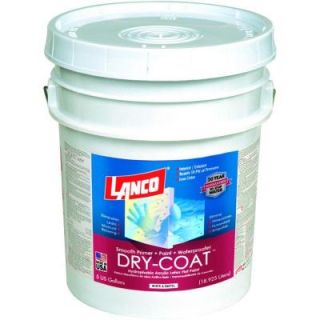 Lanco Dry Coat 5 Gal. White and Pastel Flat Acrylic Latex Interior and Exterior Smooth Masonry Paint DC480 2
