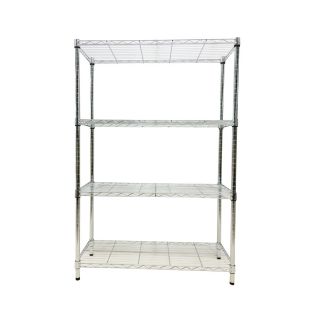Style Selections 53 in H x 35.7 in W x 14 in D 4 Tier Steel Freestanding Shelving Unit