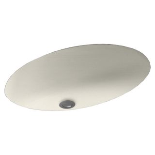 Swanstone Glacier Solid Surface Undermount Oval Bathroom Sink with Overflow
