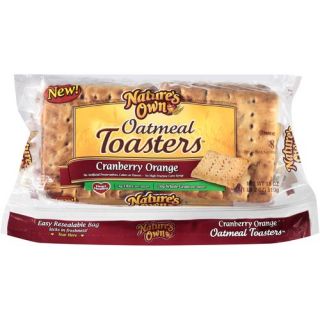 Nature's Own Cranberry Orange Oatmeal Toasters, 8 count, 18 oz