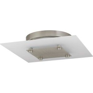 Progress Lighting P2311 0930K9 LED Wall Light, Beyond 17W 3000K Dimmable   Layered Glass Square   Brushed Nickel