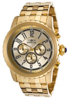 Men's Specialty Chrono 18K Gold Plated Steel and Dial