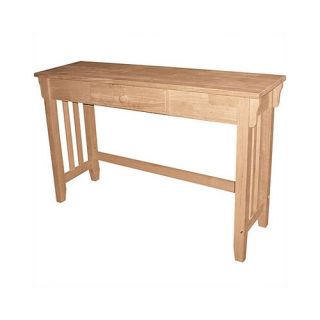 International Concepts Unfinished Mission Console Table