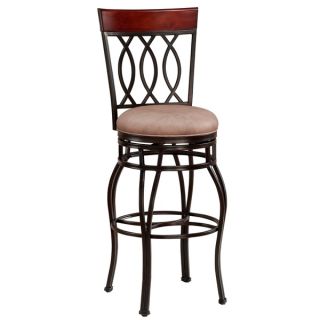 Swivel Light Brown Bar Chair (Set of 2)