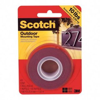 Scotch Outdoor Mounting Tape, Black