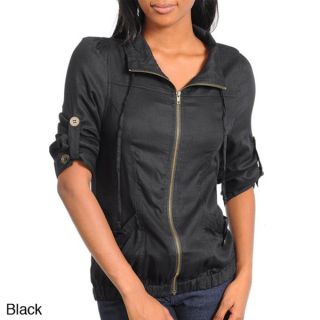 Stanzino Womens Jacket Top with Rolled Up Sleeve  