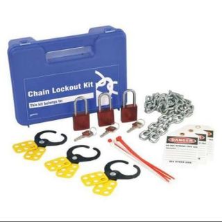 BRADY LK041R Portable Lockout Kit,Filled,15