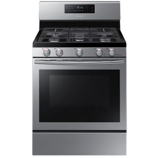 Samsung 5 Burner Freestanding 5.8 cu ft Convection Gas Range (Stainless Steel) (Common 30 in; Actual 29.8125 in)