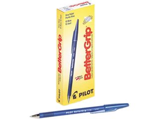 Pilot 30041 BetterGrip Ballpoint Stick Pen, Blue Ink, Fine, Dozen