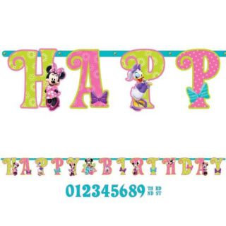 Minnie Mouse Add An Age Letter Banner (Each)   Party Supplies Party Supplies