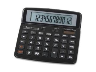 Compucessory Dual Power 12 Digit Handheld Calculator
12 Character(s)   Solar, Battery Powered   0.8" x 6" x 5.8"   White