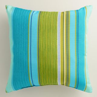 Coastal Stripe Outdoor Throw Pillow