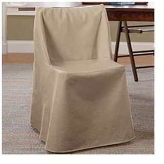 Sure Fit Cotton Duck Folding Dining Chair Slipcover