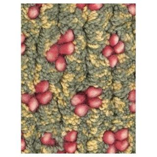 Chandra Rugs Strata Green/Red Area Rug