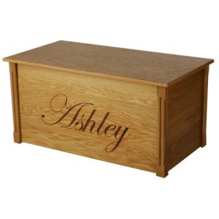 Dream Toy Box Oak Toy Box With Edwardian Lettering