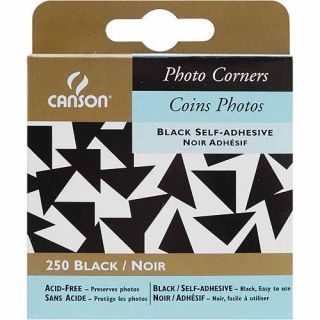 Photo Corners 250/Pkg Black