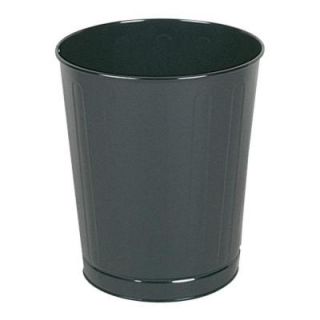 Rubbermaid 6.5 Gal. Black Round Steel Fire Safe Trash Can RCPWB26BK