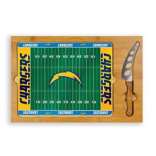 Picnic Time Icon Glass Top Cutting Board   San Diego Chargers   7392869
