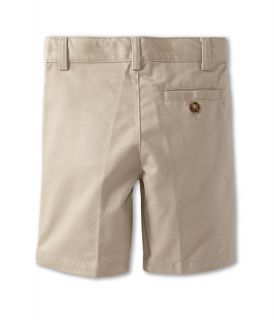Nautica Kids Flat Front Twill Shorts (Little Kids) Khaki