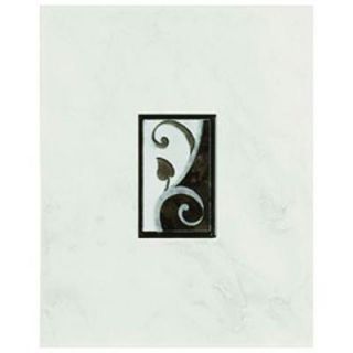 Merola Tile Toulouse Blanco White and Gray 8 in. x 10 in. Ceramic Wall Decor Trim Tile WUNTBLD