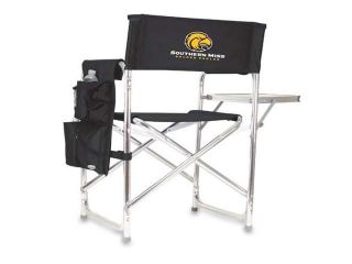 Picnic Time PT 809 00 179 744 0 Southern Mississippi Golden Eagles Sports Chair in Black