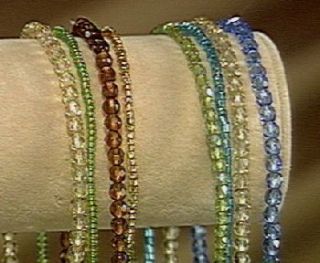 Joan Rivers Set of 4 Stretch Ankle Bracelets —