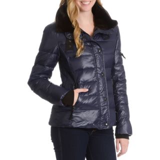 Nuage Leonardo Womens Hooded Faux Down Quilted Jacket